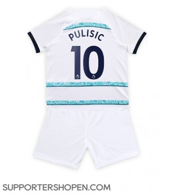 Chelsea Christian Pulisic #10 Bortatröja Barn 2022-23 Kortärmad (+ korta byxor)
